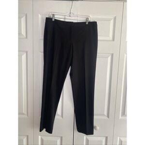 Calvin Klein Womens 10 Highline Pants Black Straight Leg Trouser Pants Career